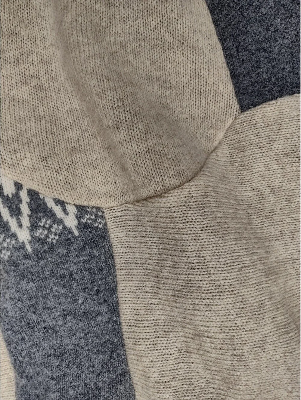 Preloved Home Recycled Wool Throw 78x56 Handmade Canada Eco Artisan Quilt